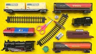 Unboxing Dan Merakit Mainan Kereta Api CC203 Perumka, Kereta Api Classic, Train - Kereta Api Mainan