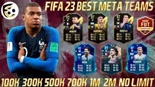 FIFA 23 BEST HYBRID META TEAMS! FIFA 23 100K 300K 500K 700K 1M 2M SQUAD BUILDER WITH AI! #11