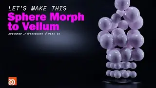 Houdini: Sphere Morph to Vellum  - Part 003 - Rendering