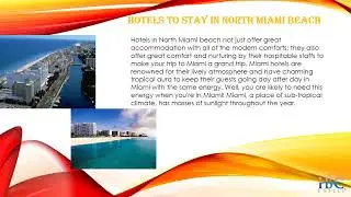 Enjoy Miami Downtown and Hotels In North Miami Beach to live your dream