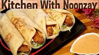 Zinger shawarma | Ramadan special | Recipe by kitchen with Noonzay
