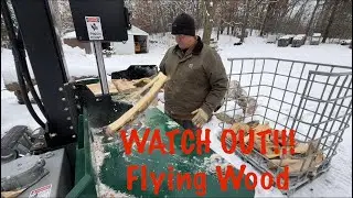 Wolfe Ridge 17 VS Power Beyond - 1st &ldquo;REAL&rdquo; Run!!! #firewood #honda #getsplitdone