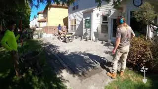 Paver Patio Install Time Lapse