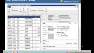 Lean Manufacturingin AX 2012