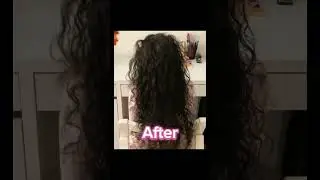 With only one product #wavyhairroutine #wavyhair #wavy