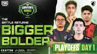 PUBGM SURVIVOR'S RUMBLE CHAPTER 2 | PLAYOFFS DAY 1 | FT. #A7 #HORAA #DRS #4T #SEM9 #ASi8 #VOIN