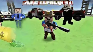 BLOCKAPOLYPSE Zombie Shooter: Cop is lost in Cemetery and Attacked by Zombie Cars