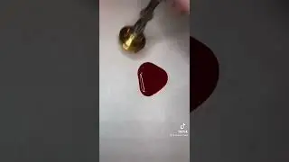 Wax seal 🥀 #satisfying #wax #calming #waxseal #stamp #asmr #vintage #aesthetic #beautiful #waxstamp