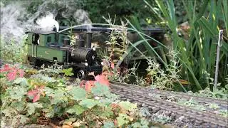 LGB  Rhätia erster Fahrtest im Garten  LGB   Gartenbahn   Garden-Railway