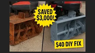 Saving a 23-Year-Old Snow Blower Attachment for Under $40 | DIY Structural Repair