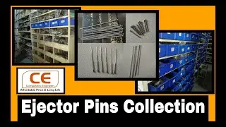 All Ejector Pins Collection|Straight, Blade, Stepped|HSS,H13,EN31|Plastic Mould|Competent Engineers