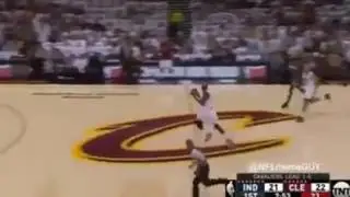 LEBRON TRAVELS FROM HALF COURT AND THEY DONT CALL IT