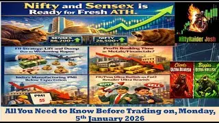 Pre Market Report for 5 January 2026 | How to Identify Index Special Chart Pattern Analysis/FnO Data