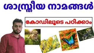 ശാസ്ത്രീയ നാമങ്ങൾ ( Scientific Names) കോഡിലൂടെ പഠിക്കാം..