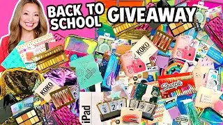 BIGGEST BACK TO SCHOOL GIVEAWAY EVER! 2020 (iPad, School Supplies Haul, Makeup)
