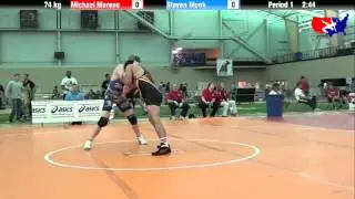 Michael Moreno vs. Steven Monk at 2013 ASICS University Nationals - FS
