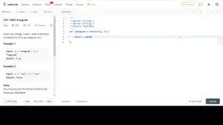 LeetCode 242.  Valid Anagram JavaScript Solution: Very Readable One Line