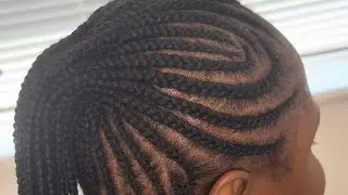 Detailed Cornrow Braiding Style