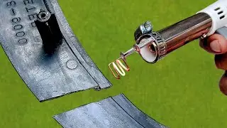 Easy Way To Repair Broken Plastics With A DIY Plastic Welding Machine!