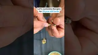 Bangles for 28 year old saree #bangle #bangles #saree #customisedbangles