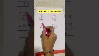 Subtraction hack 💯#maths#shorts#viral@Sldj_official