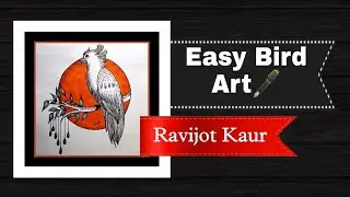 Amazing Bird Mandala Art 🦅 || Bird Drawing