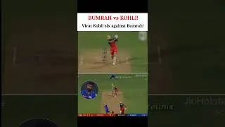 Bumrah vs Kohli🥶⚡ #jaspritbumrah #viratkohli #mivsrcb #ipl2025 #fullvideo #highlights #ipl #six