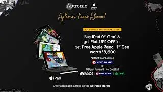 Aptronix Anniversary Season is Live! Save upto 30% on your favorite Apple Products