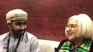 Lorna talks with Ahmed Al Esry, general manager of @omanluxuryofficial