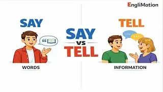 SAY vs TELL || путаница слов в английском языке со значением || путаница пар слов в английском языке