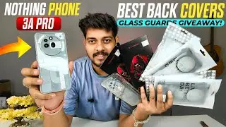 nothing phone 3a pro best back covers and glass guard unboxing and review 😍 Giveaway