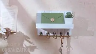 🍁2021 Fall Decor | Key and mail holder for entryway