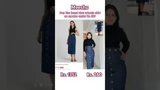 Found viral urbanic skirt on @Meesho under ₹299