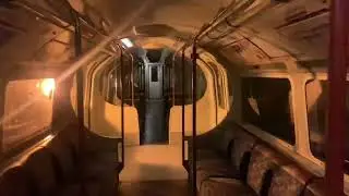 1972 stock departing elephant and castle lights flickering