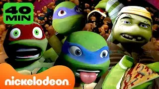 TMNT | 40 Minuten der chaotischsten Momente von Teenage Mutant Ninja Turtles! 😷 | Nickelodeon