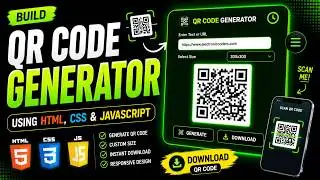How to make a QR Code Generator Using html Css and html|Javascript project|Electronic Coders Hub|