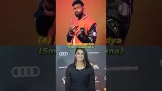 🏏🇮🇳 Top 10 Indian Cricketers & Their Favourite Women Cricketers