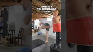 Feint Back Kick Combo Tutorial! #taekwondo #martialarts #karate #kickboxing #shorts #mma #boyka