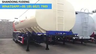 3 Axle 42000liters Petrol Diesel Oil Tanker Fuel Tank Semi Truck Trailer For Sale