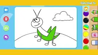 Cricket Drawing Video For Kids By Kids Chat Tv
