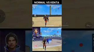 NORMAL VS KENTA CHARACTER ABILITY TEST #freefire #character combination #shorts #viral #trending🗿