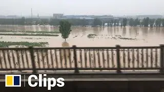 Low-lying areas in China's central province of Henan remain flooded after heavy rains