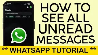 How to See All Your Unread Messages on Whatsapp 2024