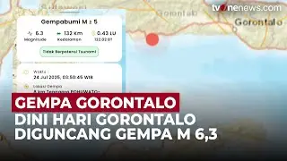 Gorontalo Diguncang Gempa M 6,3 Pada Dini Hari, Tak Berpotensi Tsunami | OneNews Update