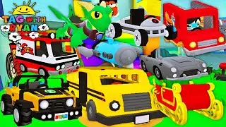 Tag with Ryan All 22 Vehicles Unlocked - Combo Panda Van Spaceship Orange SUV Spy Car (Android,iOS)