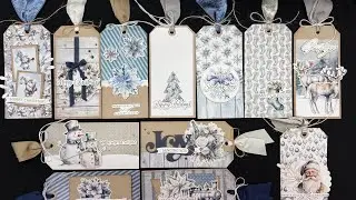 PT 1: PAPER ROSE STUDIO WHITE CHRISTMAS PAPER PAD TAG CLASS (Tags 1-6)