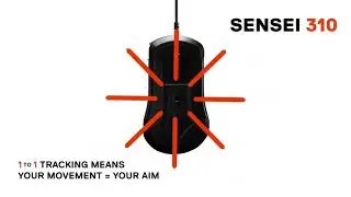 SteelSeries Sensei 310 - Mouse ambidiestro alambrico con 12000 DPI