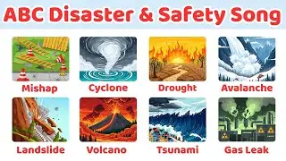 ABC World Disasters for Kids 🌋🌪️ Learn A&ndash;Z, Protect Earth, Fun Safety Song | Gon Gon Edu