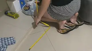 ASMR com meu P&Eacute; ENCANTADO: Desafio de medir a pia da cozinha de noite - TAG DOS P&Eacute;S
