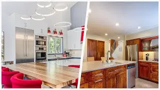 75 Red Gray Floor Kitchen Design Ideas You'll Love 🎀